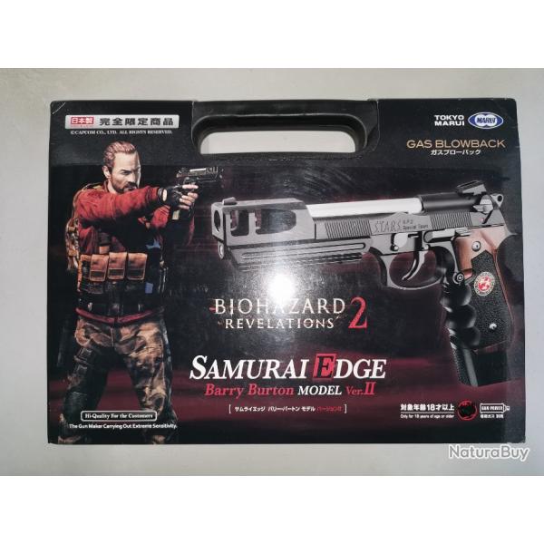 Tokyo Marui Samurai Edge Mod.Barry Burton dition Biohazard/Resident Evil Revelations 2 (0,8 joules)