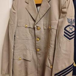 Ancienne veste militaire de l'US NAVY - CHIEF PETTY OFFICER - YEOMAN