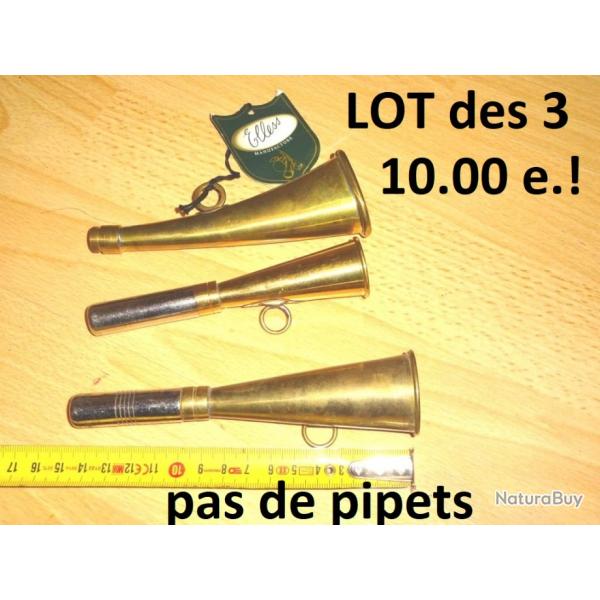 LOT de 3 cornes SANS PIPETS  10.00 Euros !!!!!!!!!!!!! - VENDU PAR JEPERCUTE (J2A277)