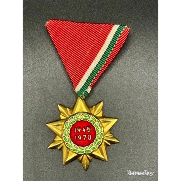 (90.001) Mdaille du 25e anniversaire de la libration de la Hongrie 1945-1970