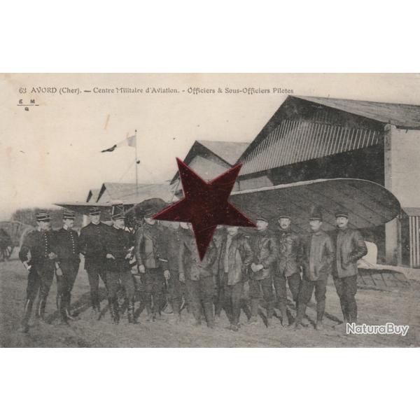 CPA - AVORD  ( Cher ) - Centre Militaire d'Aviation - Officiers &Sous-Officiers Pilotes N609
