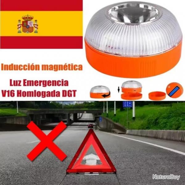 Gyrophare Scurit Urgence Remplace Triangle Voiture Stroboscope Induction Magntique V16 Lampe Sign