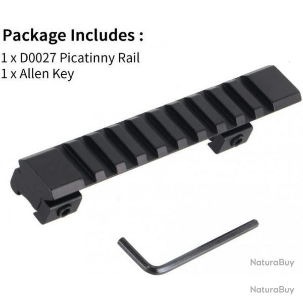 Promotion !!!  1 Adaptateur de rail de 11 mm pour passer  un rail de 21 mm