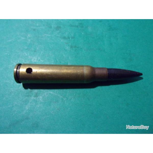 1 munition 7,5x54 MAS ( VS 4-34 M ) tui laiton balle blinde tombac neutralise