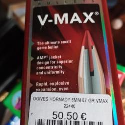 OGIVES HORNADY V-MAX 6 MM 243