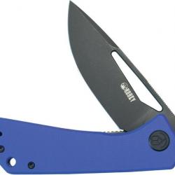 Couteau Pliant Kubey Thalia Blue Lame Acier 14C28N Manche G-10 IKBS Liner Lock Clip KUB331P