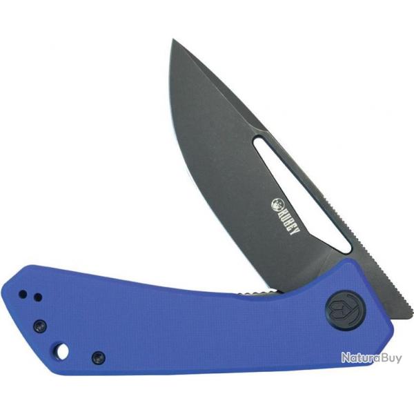 Couteau Pliant Kubey Thalia Blue Lame Acier 14C28N Manche G-10 IKBS Liner Lock Clip KUB331P