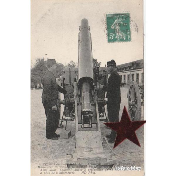 CPA-  CAMP de MAILLY artillerie lourde de campagne N921