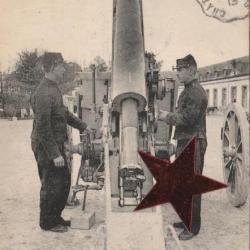 CPA-  CAMP de MAILLY artillerie lourde de campagne N°735