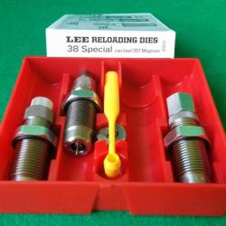 OUTILS DE RECHARGEMENT - LEE RELOADING DIES - 3 OUTILS - 38 SPECIAL / 357 MAGNUM