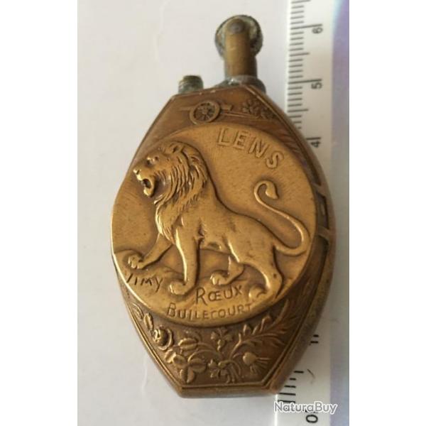 Briquet COQ et LION14 18 artisanat de tranche WW 1