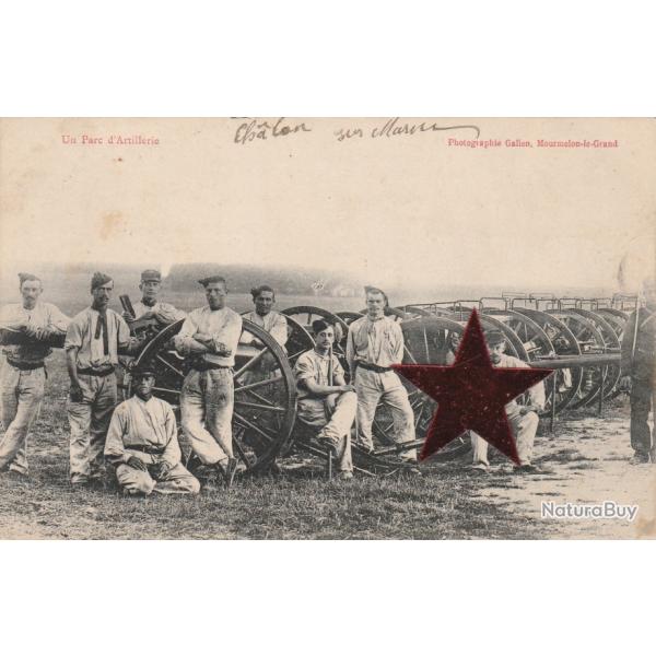 CPA - CHALONS SUR MARNE Parc d'Artillerie N736