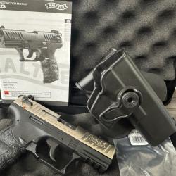 Pistolet Walther P22Q Standard 3,42 » Cal. 22LR, 10 Coups - NICKEL