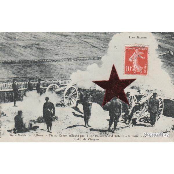 CPA - Vallee de lUbaye -Tir au Canon execute par le 12e Bataillon dArtillerie a la Batterie  N395