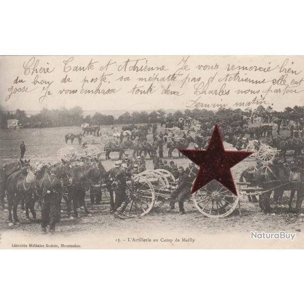 CPA - Artillerie au Camp de MAILLY  N119