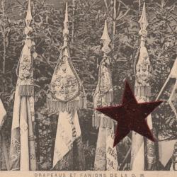 CPA - LES DRAPEAUX DE LA D. M. N°114