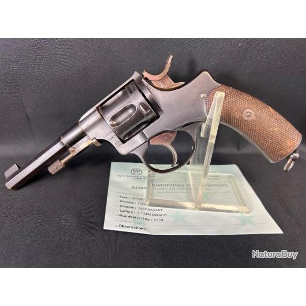 REVOLVER SUDOIS HUSQVARNA cal7.5mm NAGANT