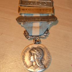 médaille coloniale en argent