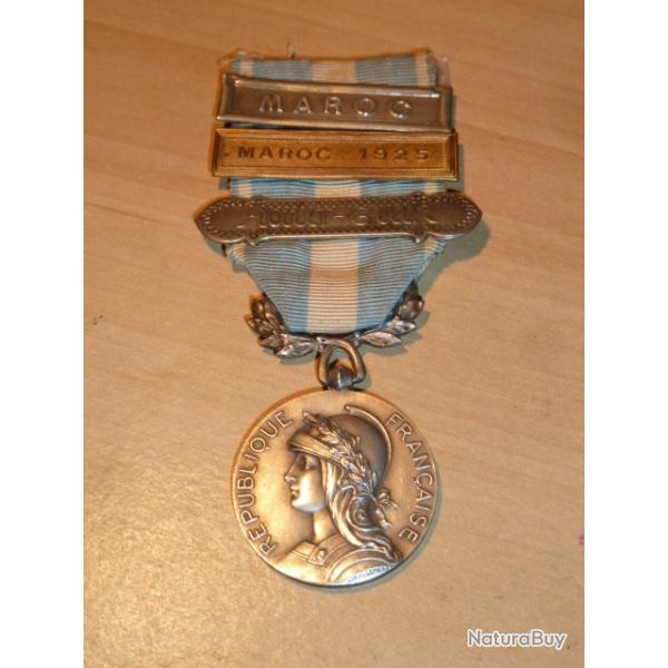 mdaille coloniale en argent