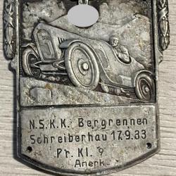 une plaque allemande automobile ww2
