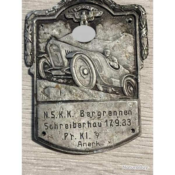 une plaque allemande automobile ww2
