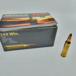 62 MUNITIONS NORMA CAL. 243WIN - 95GRS FULL JACKET