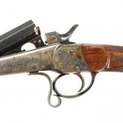 CARABINE DE CHASSE MONO COUP NAGEL & MENZ A STASBOURG & BADEN CALIBRE 9MM / 38 SHORT PERCUSSION CENT