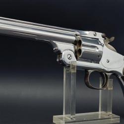 REVOLVER SMITH & WESSON NEW MODEL N°3 1871 SIMPLE ACTION Calibre 44 RUSSIAN N° 20797 - USA XIXè Très