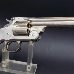 REVOLVER SMITH & WESSON NEW MODEL N°3 1871 SIMPLE ACTION Calibre 44 RUSSIAN N° 20797 - USA XIXè Très