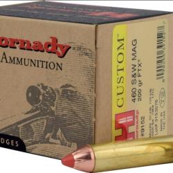 BOITE DE 20 CARTOUCHES HORNADY 460 S&W 200GR FTX