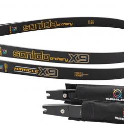 Branches recurve Sanlida Miracle X9 68" (24 lbs) si poignée 25" - 66" (26 lbs) si poignée 23" 24