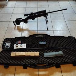 Vends fusil à lunette HOWA 308 WIN avec 6 boîtes de 20 cartouches 7.62x51 et son étui.