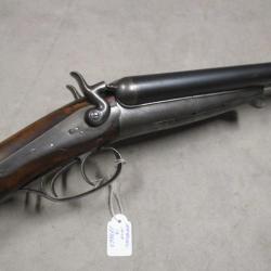 Fusil HUSQVARNA modèle 1877, Cal 12 à chiens, à 1 euro sans prix de réserve!!!