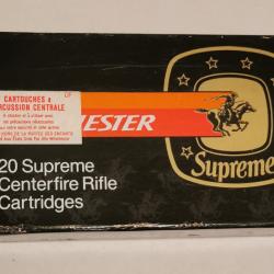 20 cartouches SUPREME 30-30 ogive 150 grains SILVERTIP