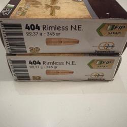 Destockage munitions sauvestre 404 rimless N.E. FIP 345gr