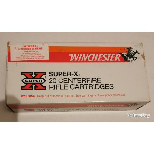 20 cartouches WINCHESTER SUPER X 30-30 ogive 150 grains SILVERTIP