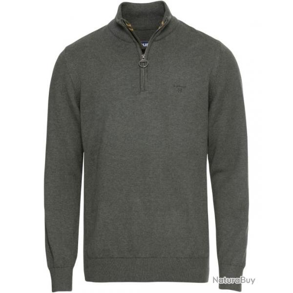 Pull en coton Tain Half Zip (Couleur: vert, Taille: M)