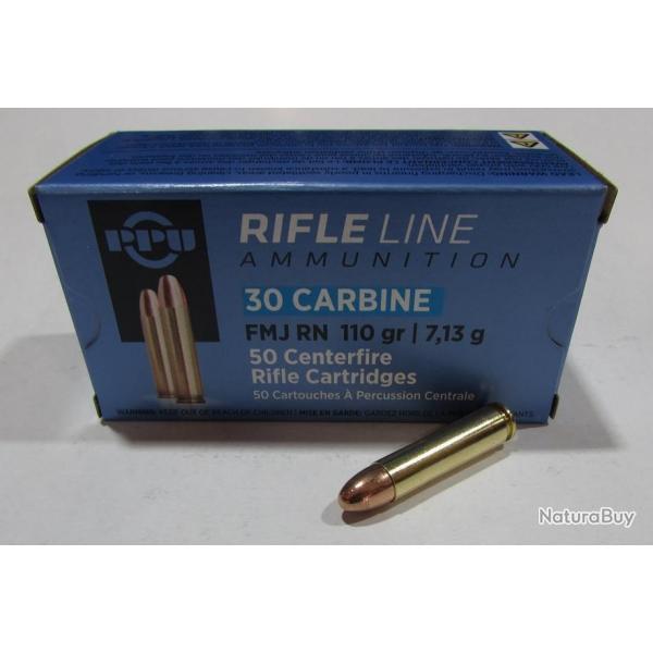 2 boites neuve de 50 cartouches Partizan  de calibre 30 M1 110 grains , FMJ