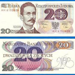 Pologne 20 Zlotych 1982 NEUF Europe Centrale Billet