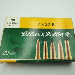 LOT 40 MUNITIONS SELLIER BELLOT CAL.7X57R - 140GRS FMJ -