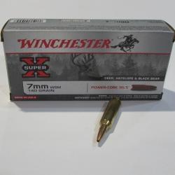 1 boite neuve de 20 cartouches  de calibre 7mm WSM, Winchester Power core 140 grs