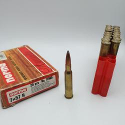 LOT 18 MUNITIONS NORMA CAL.7X57R - 9 FMJ - 9 SP - REF C