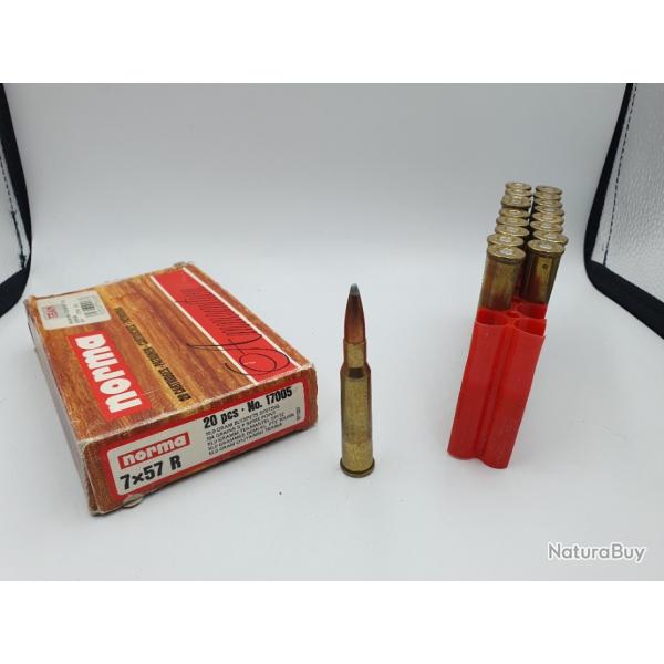 LOT 18 MUNITIONS NORMA CAL.7X57R - 9 FMJ - 9 SP - REF C