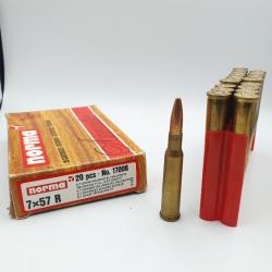 BOITE 20 MUNITIONS NORMA CAL.7X57R -150GRS FMJ - REF B