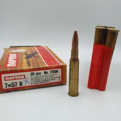 BOITE 20 MUNITIONS NORMA CAL.7X57R -150GRS FMJ - REF A