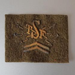 Insigne canetille spécialiste TSF radio communication télégraphe veste vareuse capote 1939-40