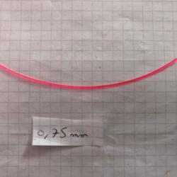 Fibre optique rouge 10cm x 0,75mm