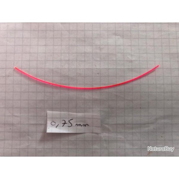 Fibre optique rouge 10cm x 0,75mm