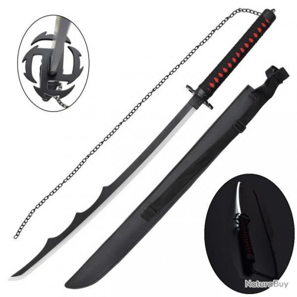 KATANA DECO LAME ACIER ET LED MOTIF BLEACH ZS542GD