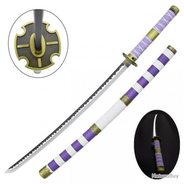 KATANA DECO LAME ACIER ET LED MOTIF ONE PIECE ZS664GD